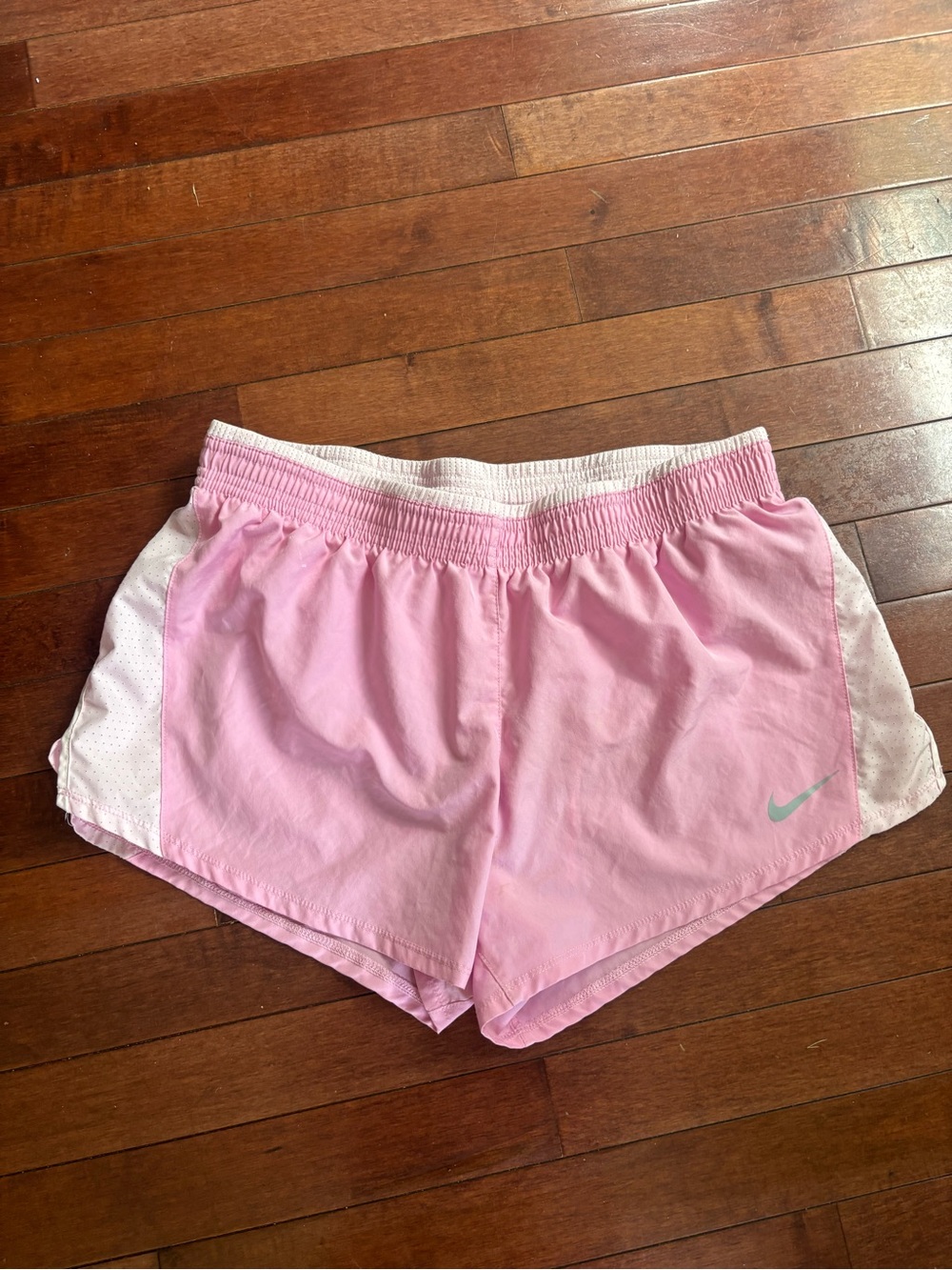 Nike Light Pink Women's Athletic Running Shorts Dri Fit Size L